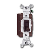 Leviton 54501-2 Single-Pole, Framed Toggle Side Wired Quiet Switch